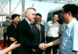 Mr. Blecker trifft Hu Jintao, ex. President, P.R.China